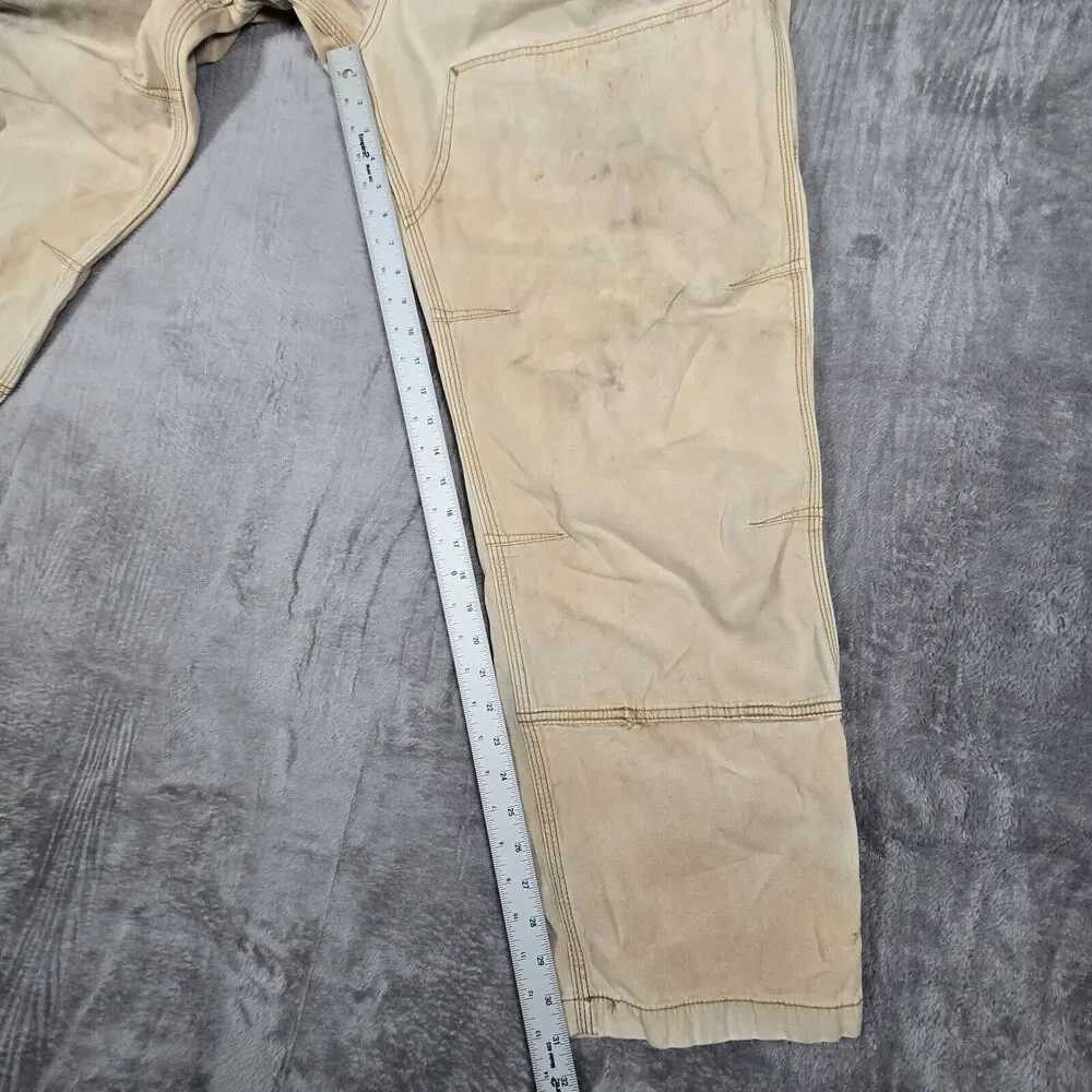 Thrashed Distressed Work Carhartt Double Knee Pants Mens 42x32 102802-918 - Picture 6 of 10